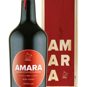 Amaro di arance rosse Amara Jeroboam 3 lt in cassetta di legno