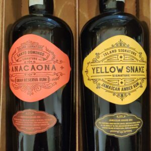 Island Signature Gran Reserva Rum “Anacaona” & Jamaican Dark Rum “Yellow Snake” – Edizione Speciale in cassetta di legno